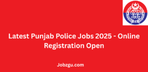 Latest Punjab Police Jobs 2025 Online Registration Open