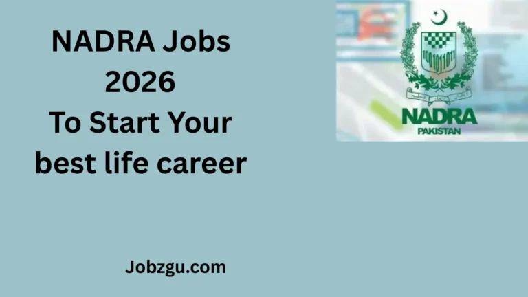NADRA Jobs 2026 for Loaders, Lift Operator, Plumber and Other Vacancies
